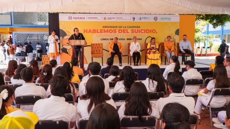 Se-Sipinna lanza campaña de prevención y salud mental para jóvenes en Oaxaca
