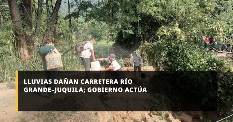 Lluvias dañan carretera Río Grande–Juquila; Gobierno actúa