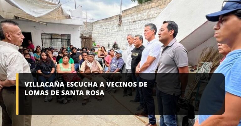 Villacaña escucha a vecinos de Lomas de Santa Rosa